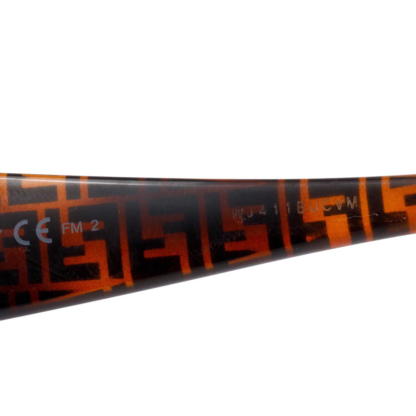 Fendi FF0359/G/S FF Zucca Havana Acetate Fendi First Square Sunglasses
