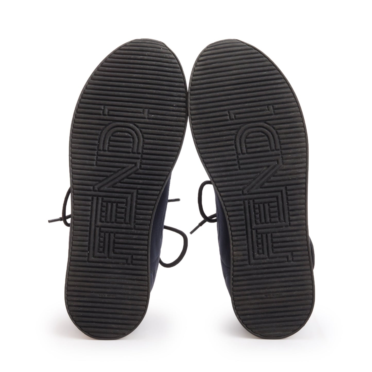 Fendi Navy Nylon FFreedom Sneakers, Size 38.5