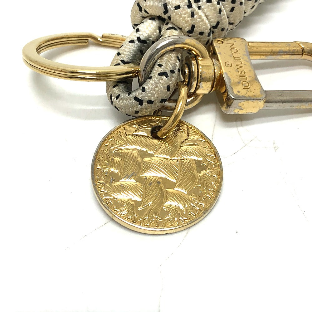 LOUIS VUITTON key ring MP1623 Gold Plated white Christopher Nemes Key rings and ropes mens