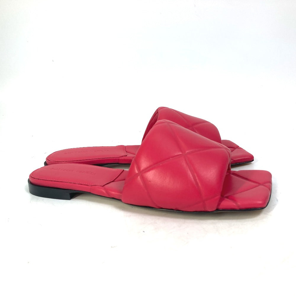 BOTTEGAVENETA Sandals 639940 leather Red type Rubber lid flat RUBBER LIDO Women 37