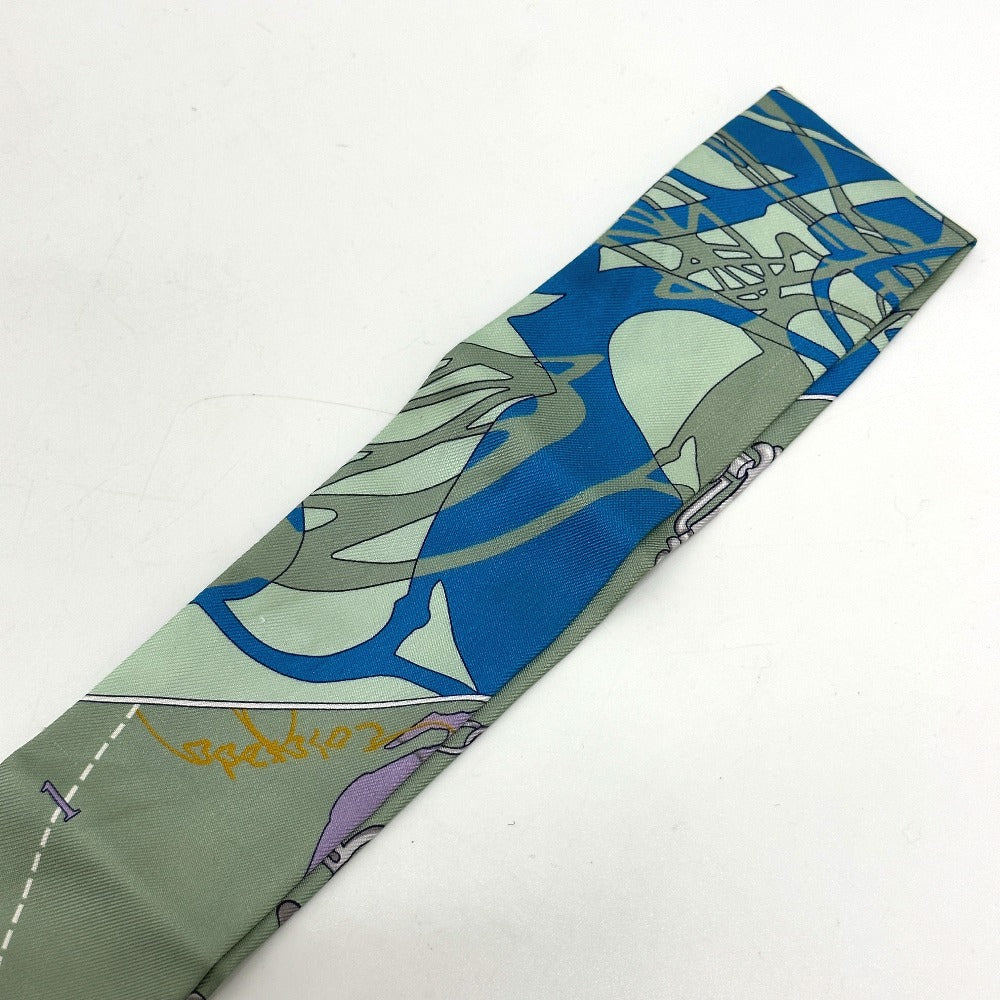 HERMES scarf silk multicolor bottle ship Women