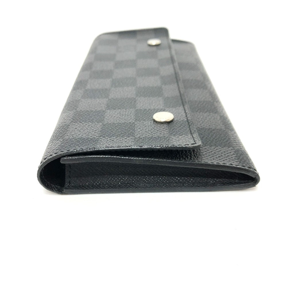 LOUIS VUITTON Long Wallet Purse N63084 Damier Grafitto Canvas black Damier Grafitte Portefeuille long modular mens