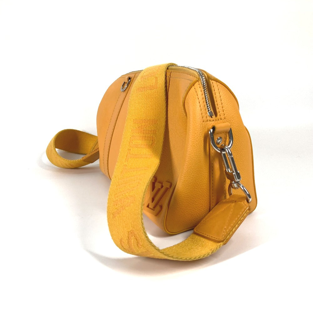 LOUIS VUITTON Shoulder Bag M21438 leather yellow LV Aerogram City Keepall mens