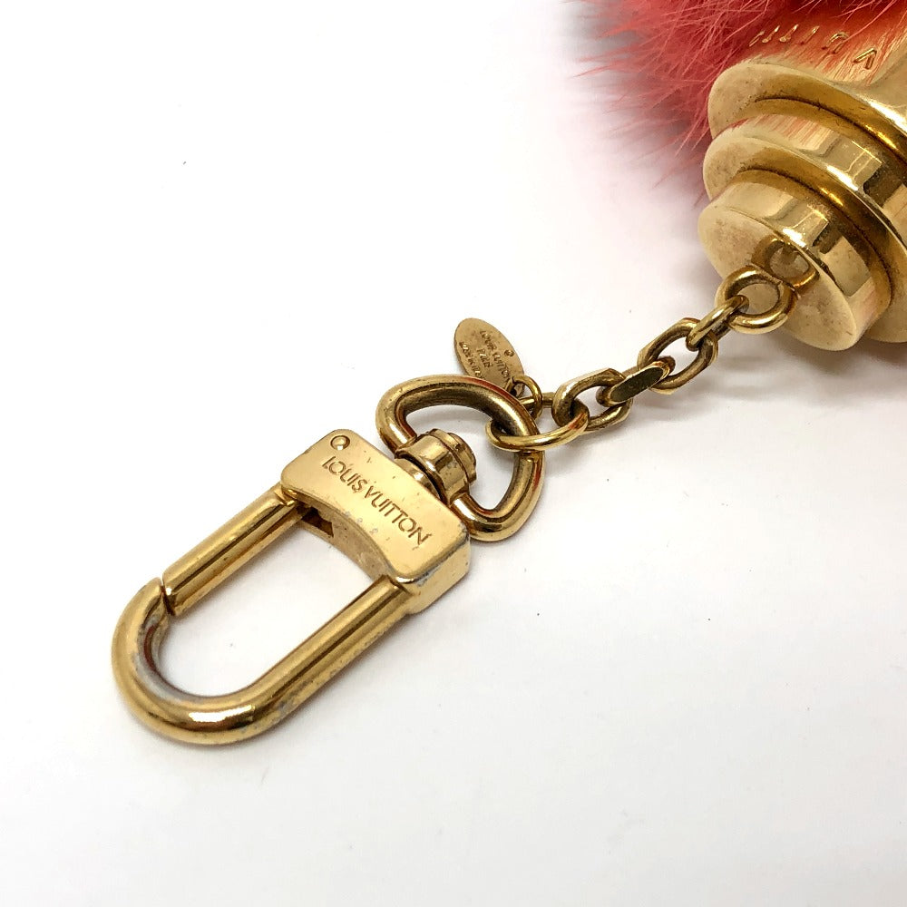 LOUIS VUITTON key ring M65143 fur pink totem Women