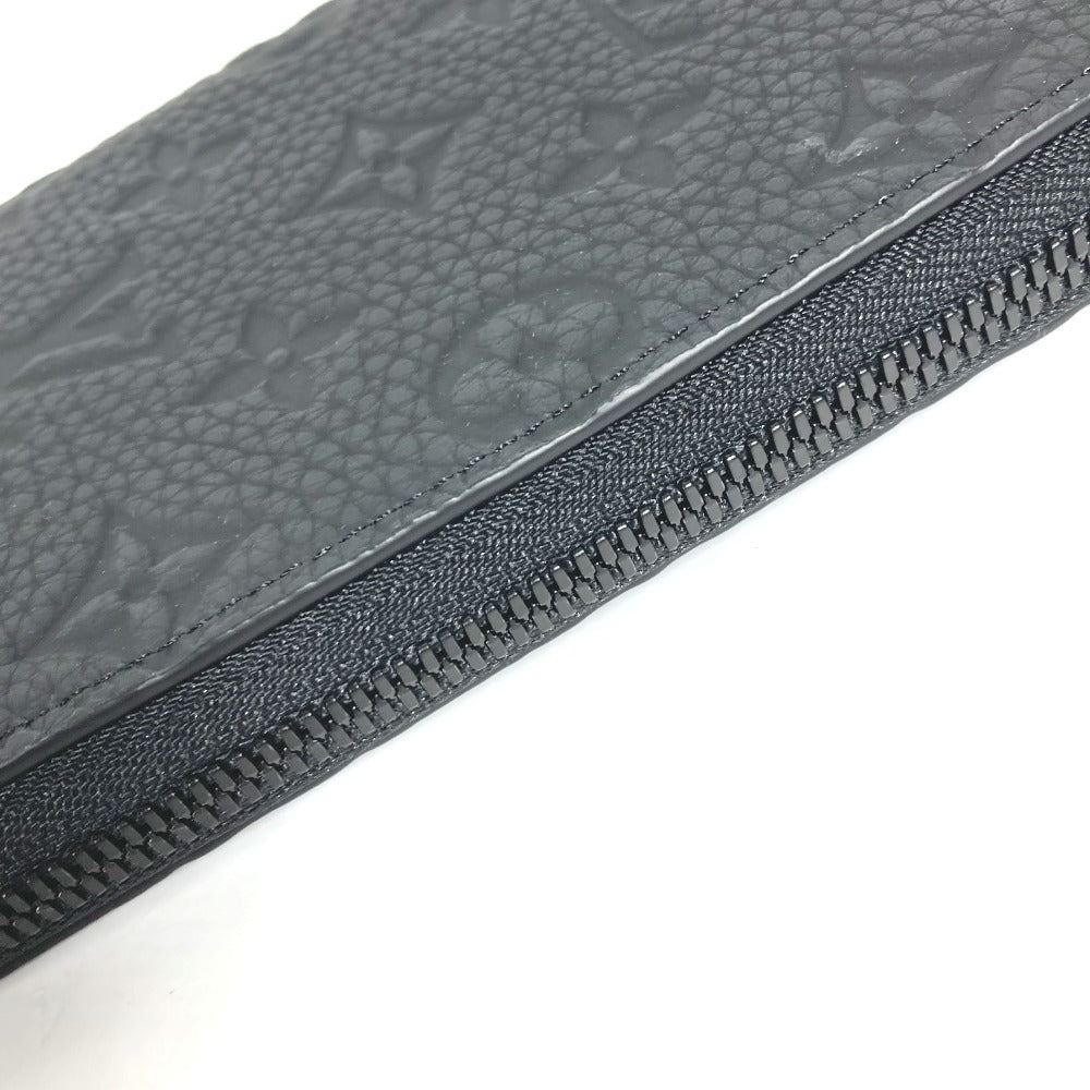 LOUIS VUITTON Long Wallet Purse M69047 Taurillon Clemence black Monogram Zippy wallet Vertical mens