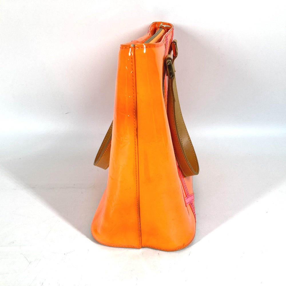 LOUIS VUITTON Shoulder Bag M91935 Monogram Vernis Canvas Orange Monogram Vernis Fluo Houston Women