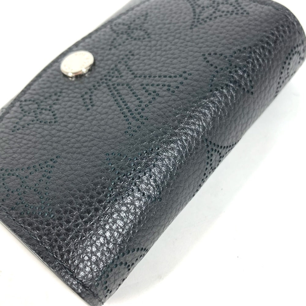 LOUIS VUITTON Trifold wallet M67498 monogram mahina leather black Mahina Portefeuille Iris XS Women