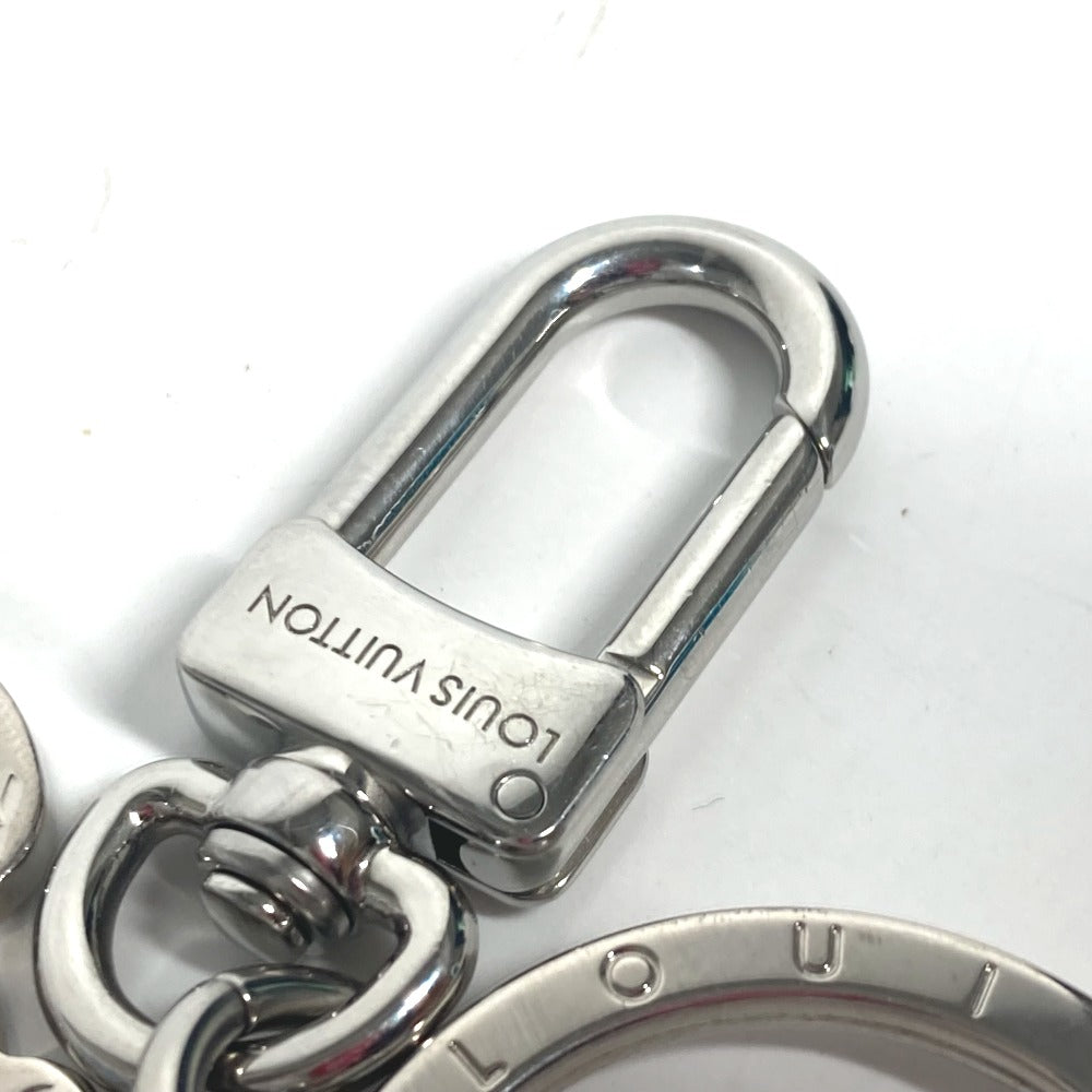 LOUIS VUITTON key ring MP3453 metal Silver Portocle LV Puzzle mens