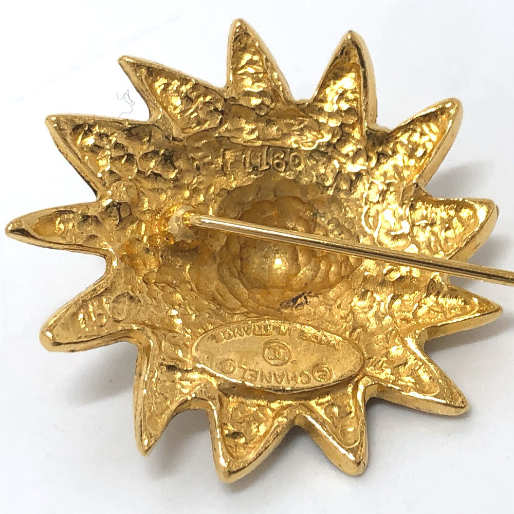 CHANEL Brooch metal gold vintage Lion Women