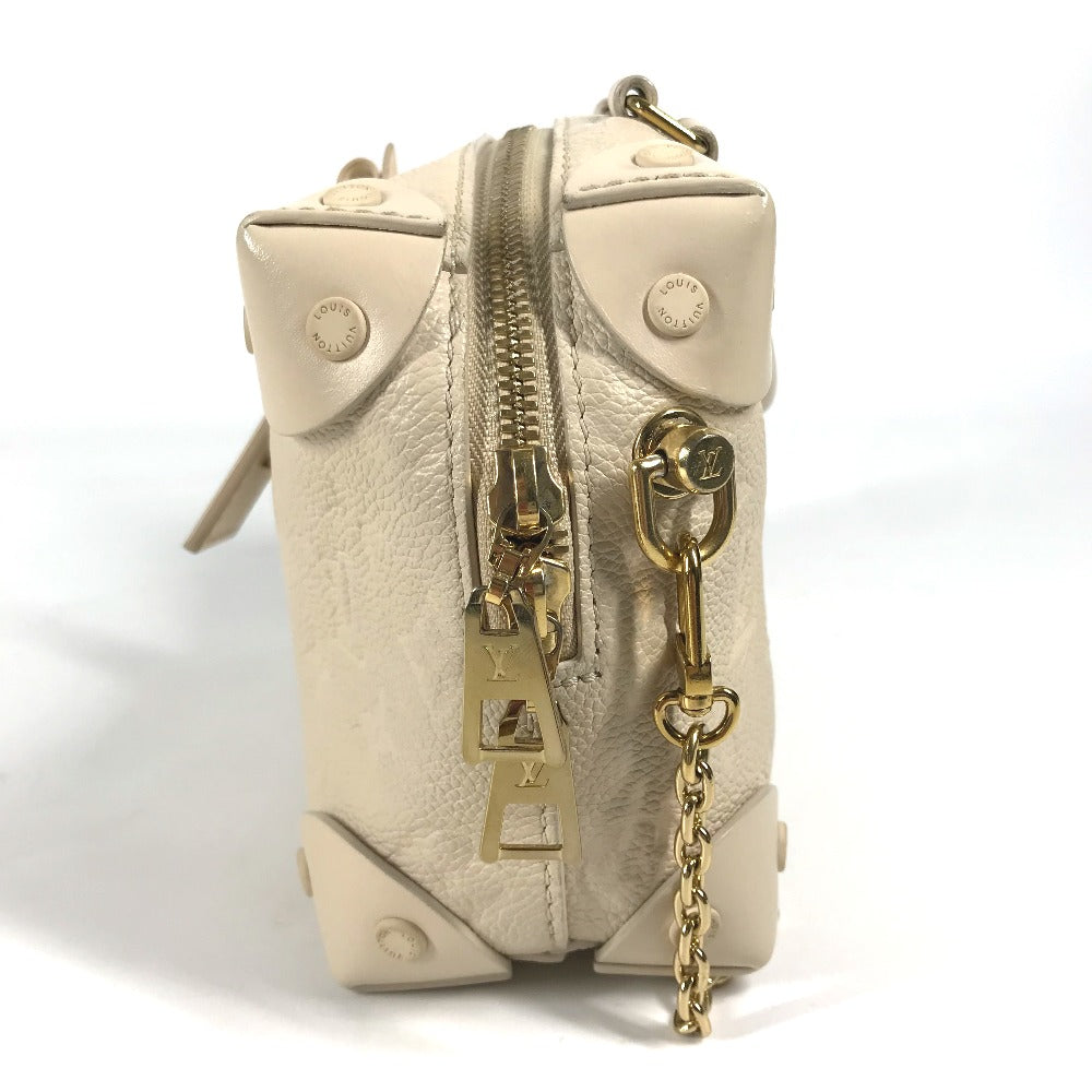 LOUIS VUITTON Shoulder Bag M45394 Monogram Ann Platt Leather white Monogram Ann Platt Petite Malle Souple Women