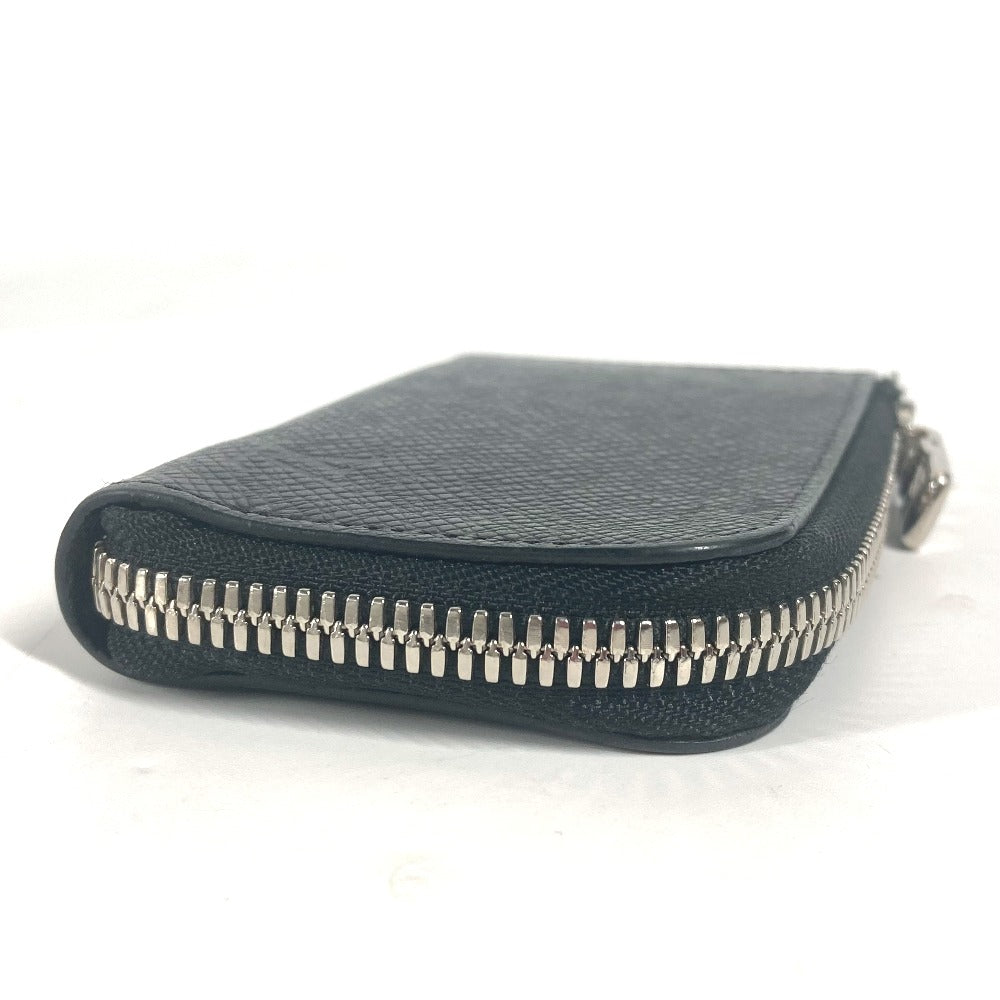 LOUIS VUITTON Coin case M63375 Taiga Leather black Taiga Portemonejour mens