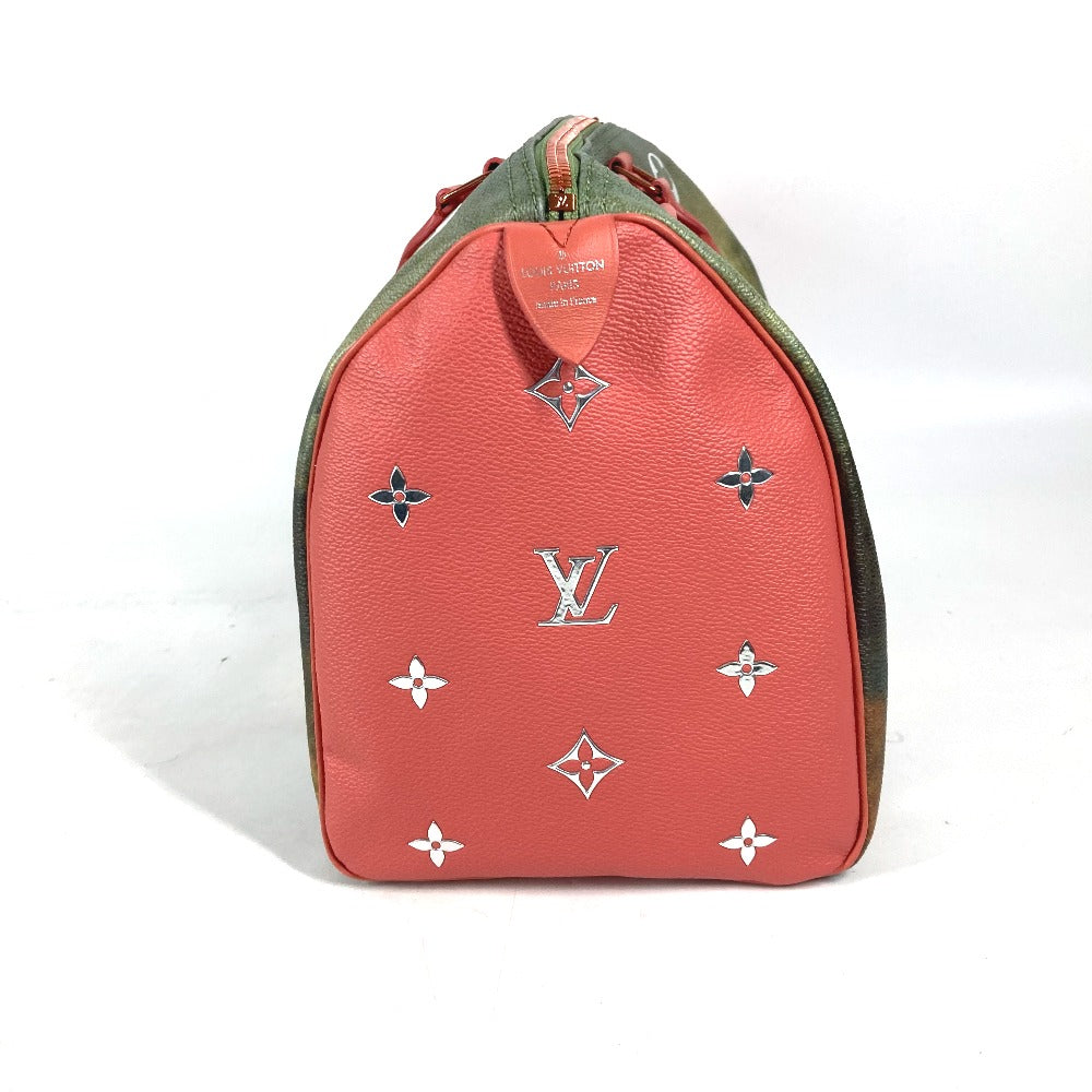 LOUIS VUITTON Handbag M43372 Leather / PVC pink Masters collection Speedy 30 Mona Lisa Women
