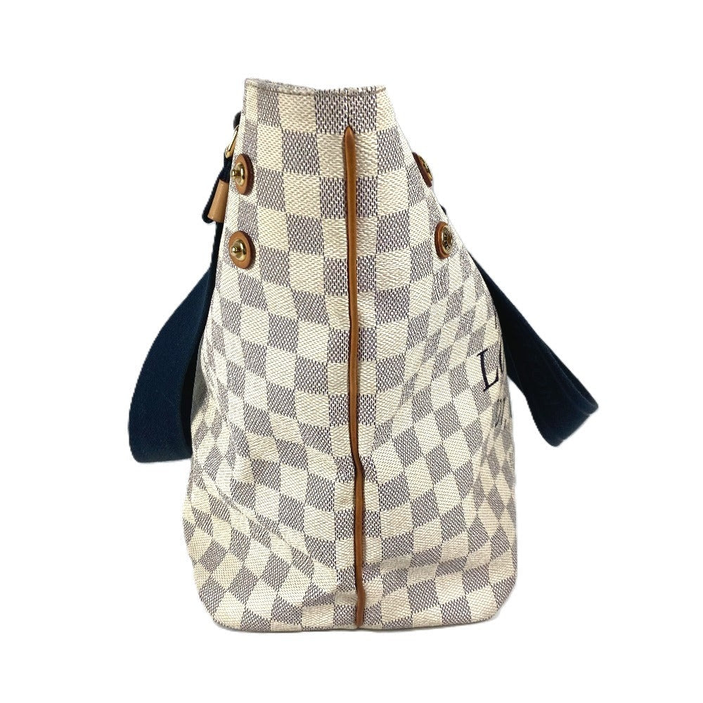 LOUIS VUITTON Shoulder Bag N41179 Damier Azur Canvas white Damier Azur Plan Soleil Yukaba PM