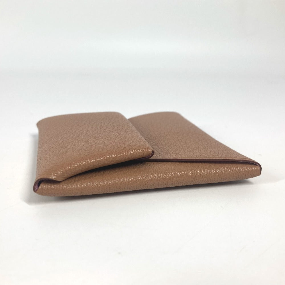HERMES Coin case Shave Brown By color Bastia Verso Women(Unisex)