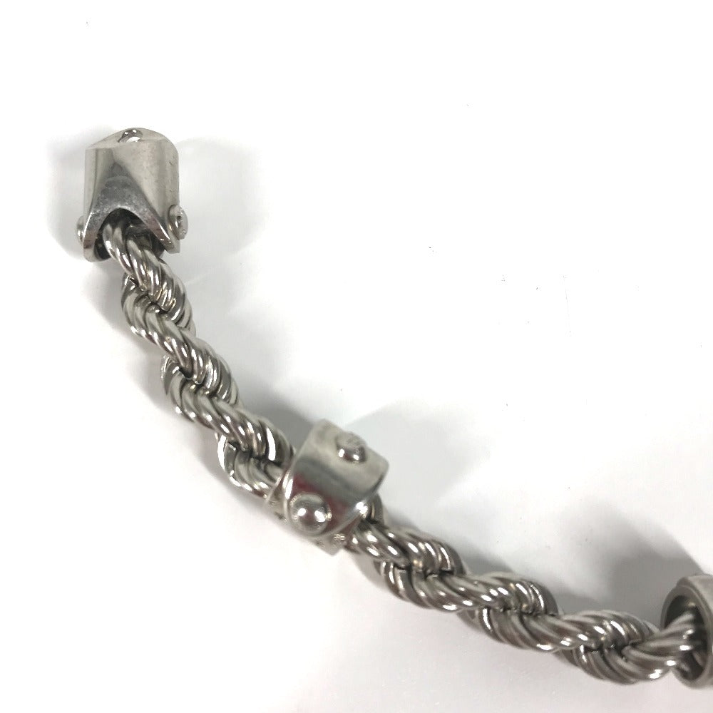 LOUIS VUITTON bracelet M1540L metal Silver 17S LV Rope Bracelet mens