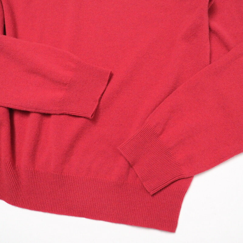 HERMES sweater Cashmere 100% Pink type/Yellow (Orange) type mens XL