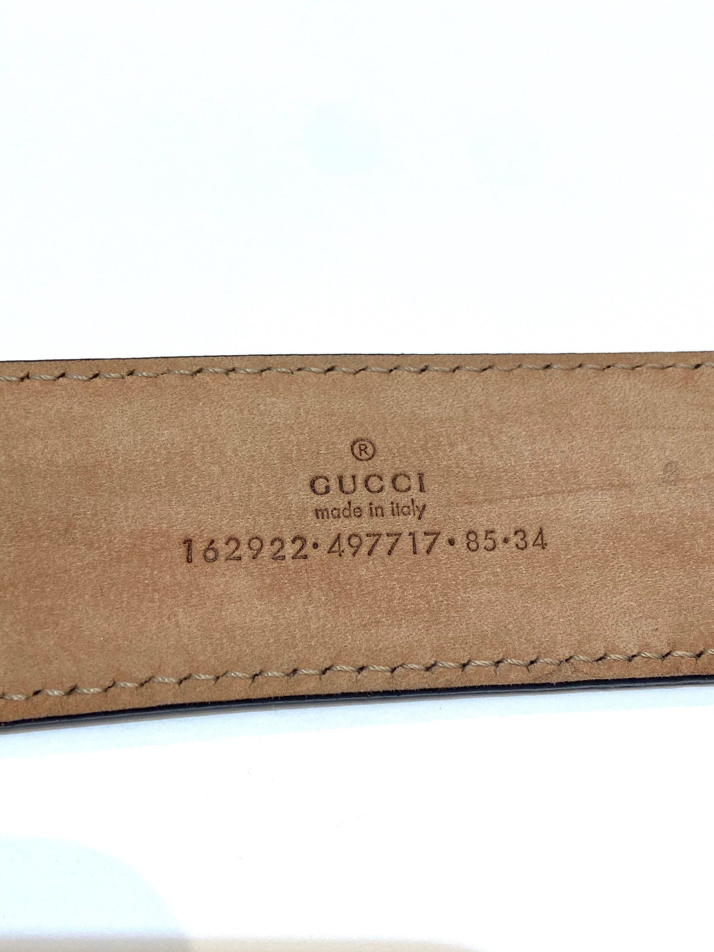 GUCCI GG INTERLOCKING BUCKLE PATENT LEATHER BELT
