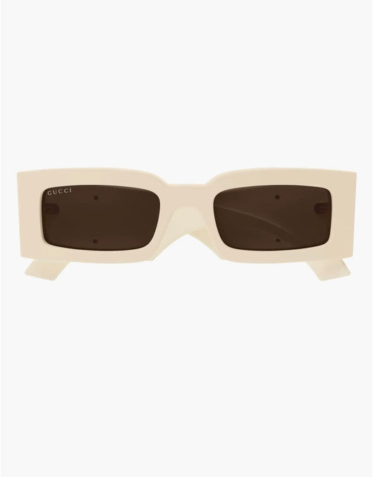 GUCCI GENE GG RECTANGLE FRAME SUNGLASSES