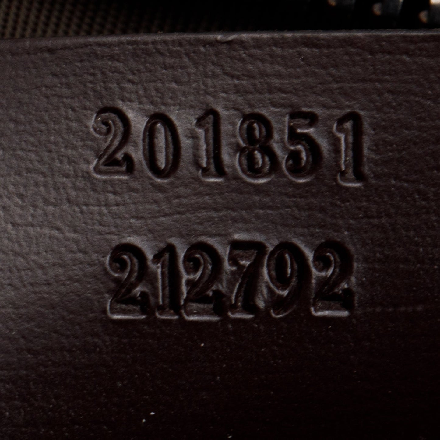 Gucci Brown GG Plus Monogram Interlocking G Briefcase