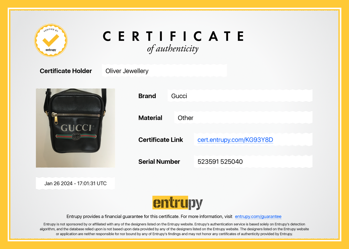 Gucci Black Calfskin Leather Web Logo Messenger Bag