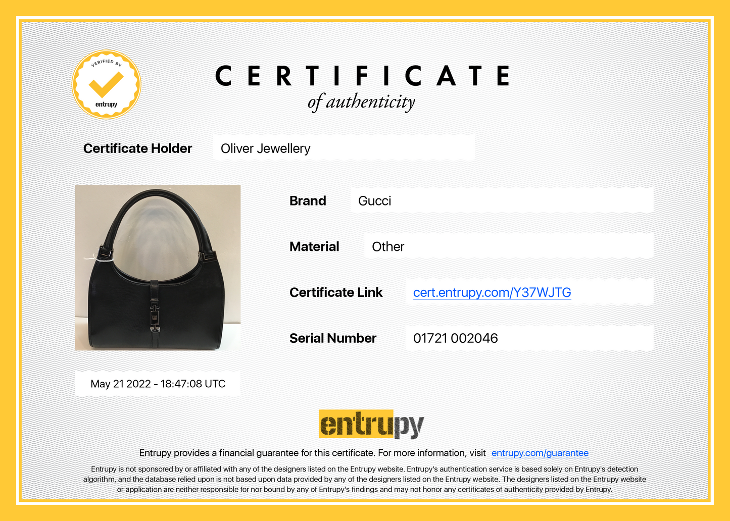 Gucci Black Leather Jackie Bardot Bag