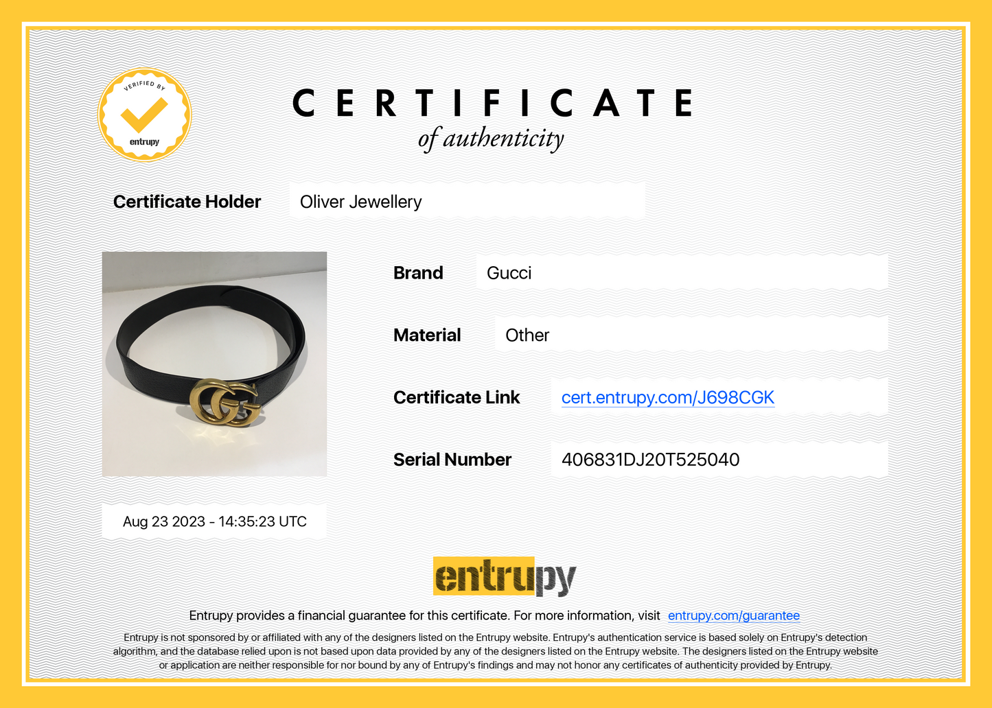 Gucci Black Leather Wide Belt with G Buckle