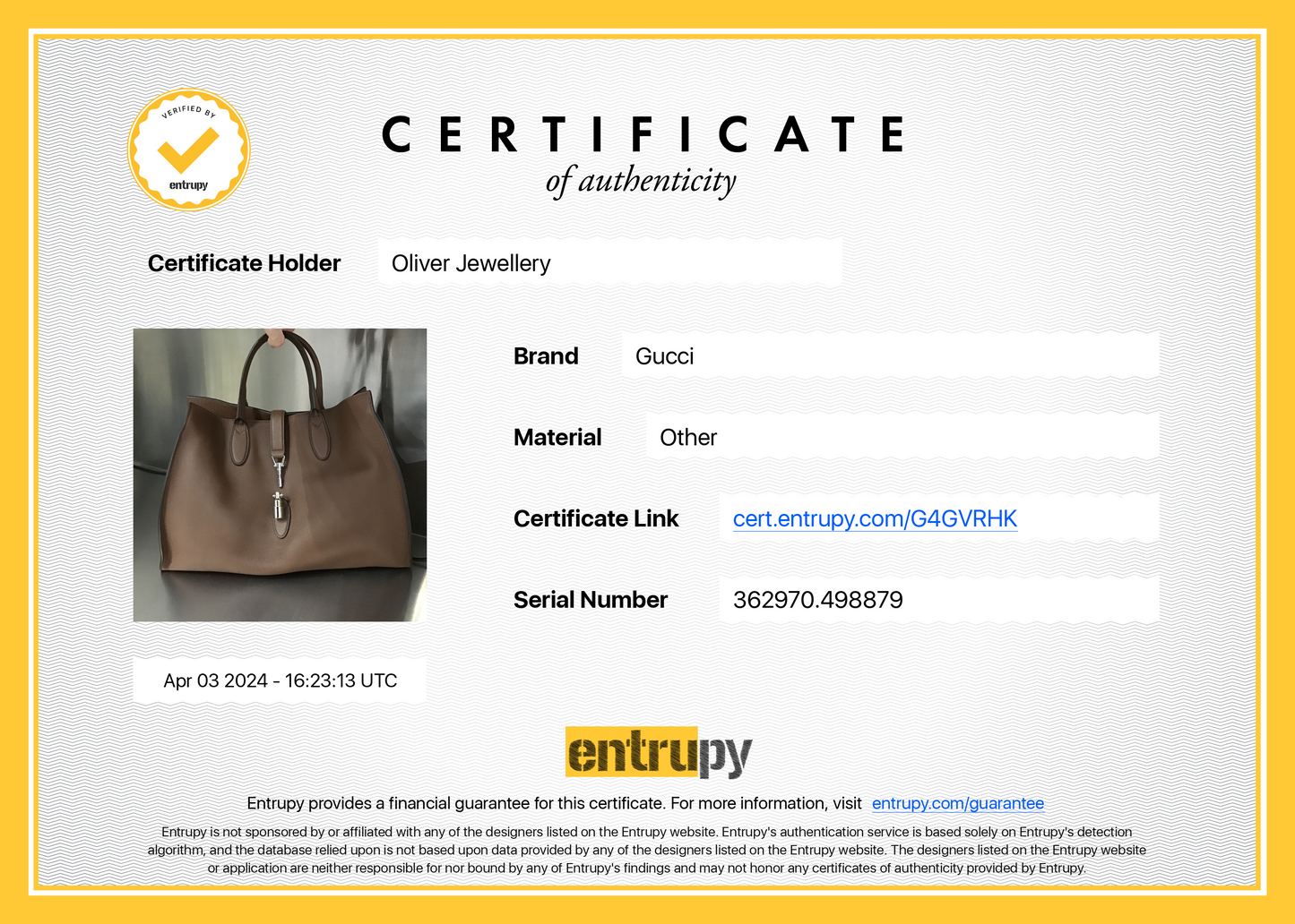 Gucci Brown Calfskin Leather Medium Soft Jackie Tote