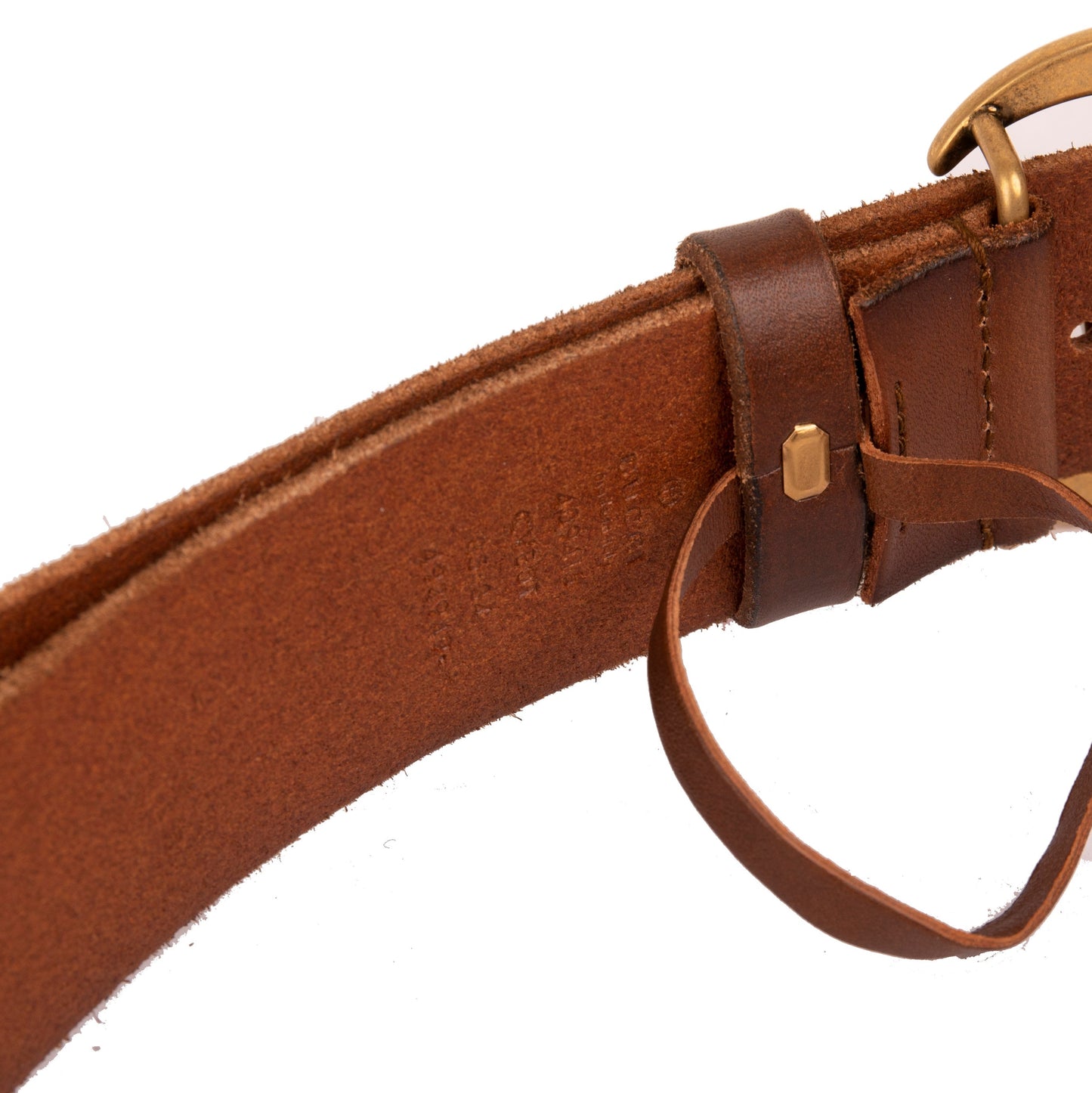 Gucci Brown Leather Belt with Double G Buckle