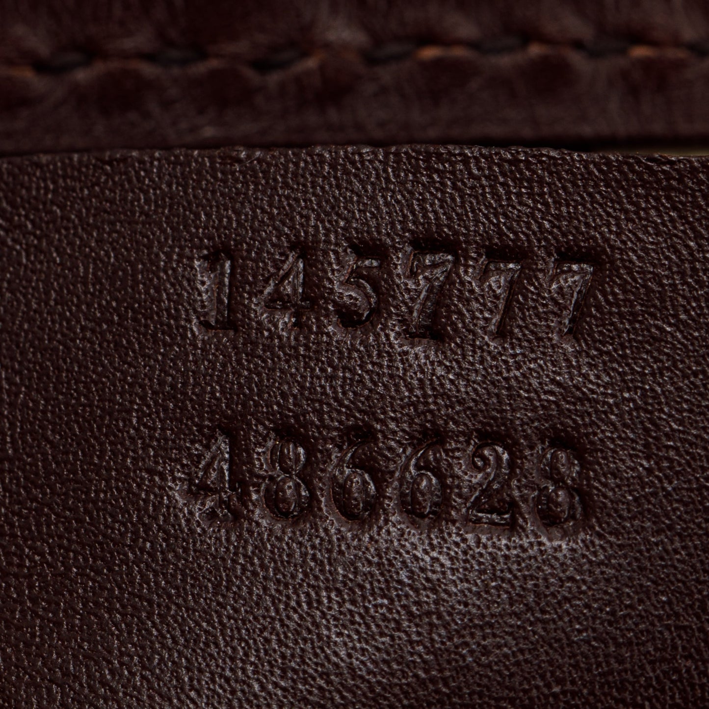 Gucci Burgundy Signature Leather Large Punch Top Handle Tote