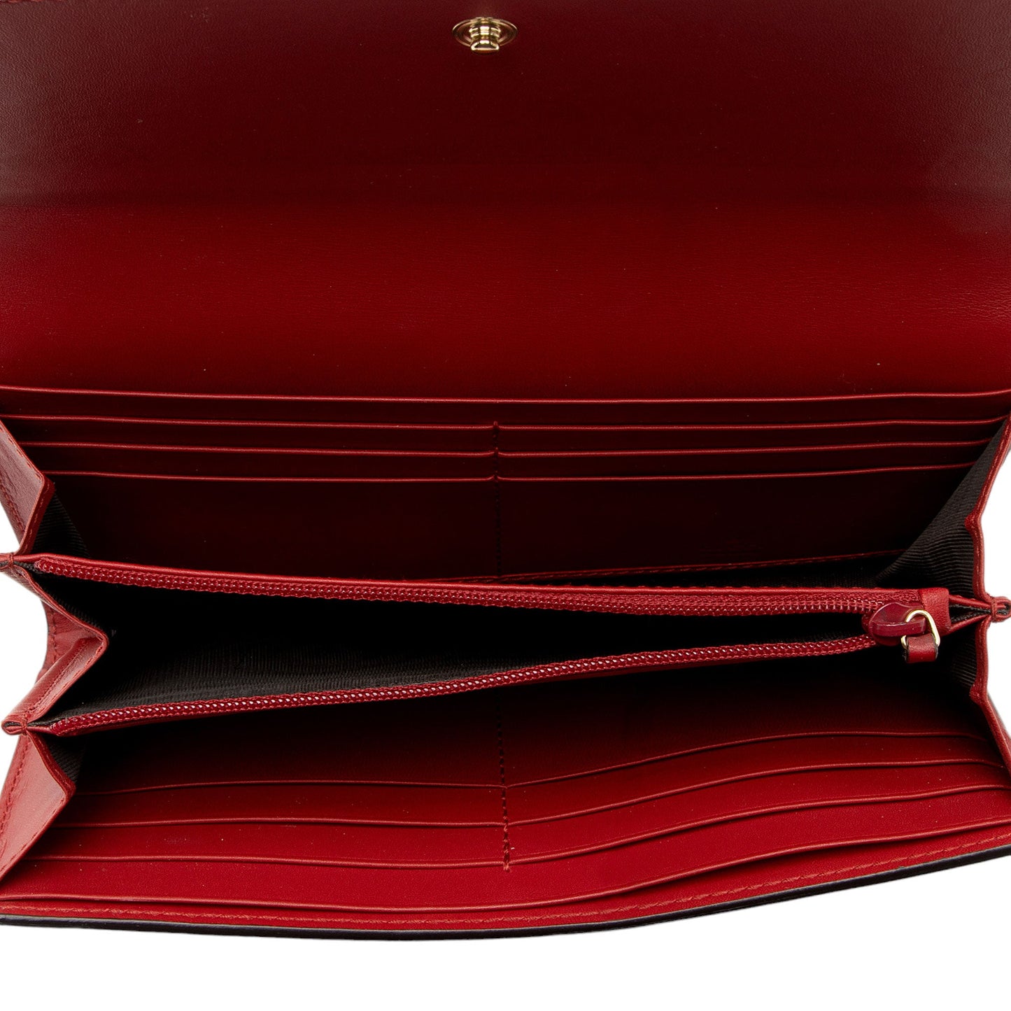 Gucci Calfskin Two-Tone Continental Wallet (SHF-fQrh9H)