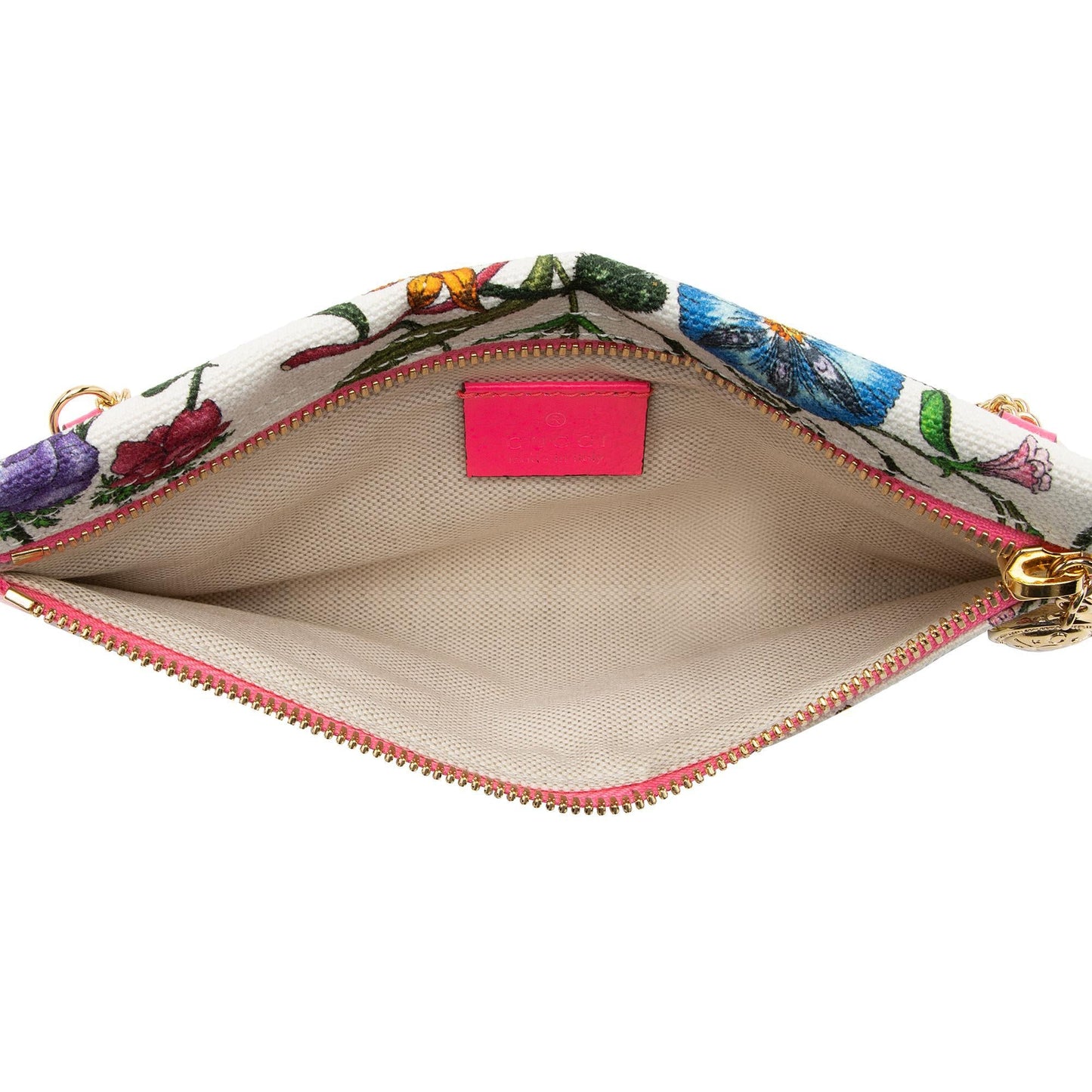 Gucci Canvas Flora Pochette (SHF-QyfIqL)