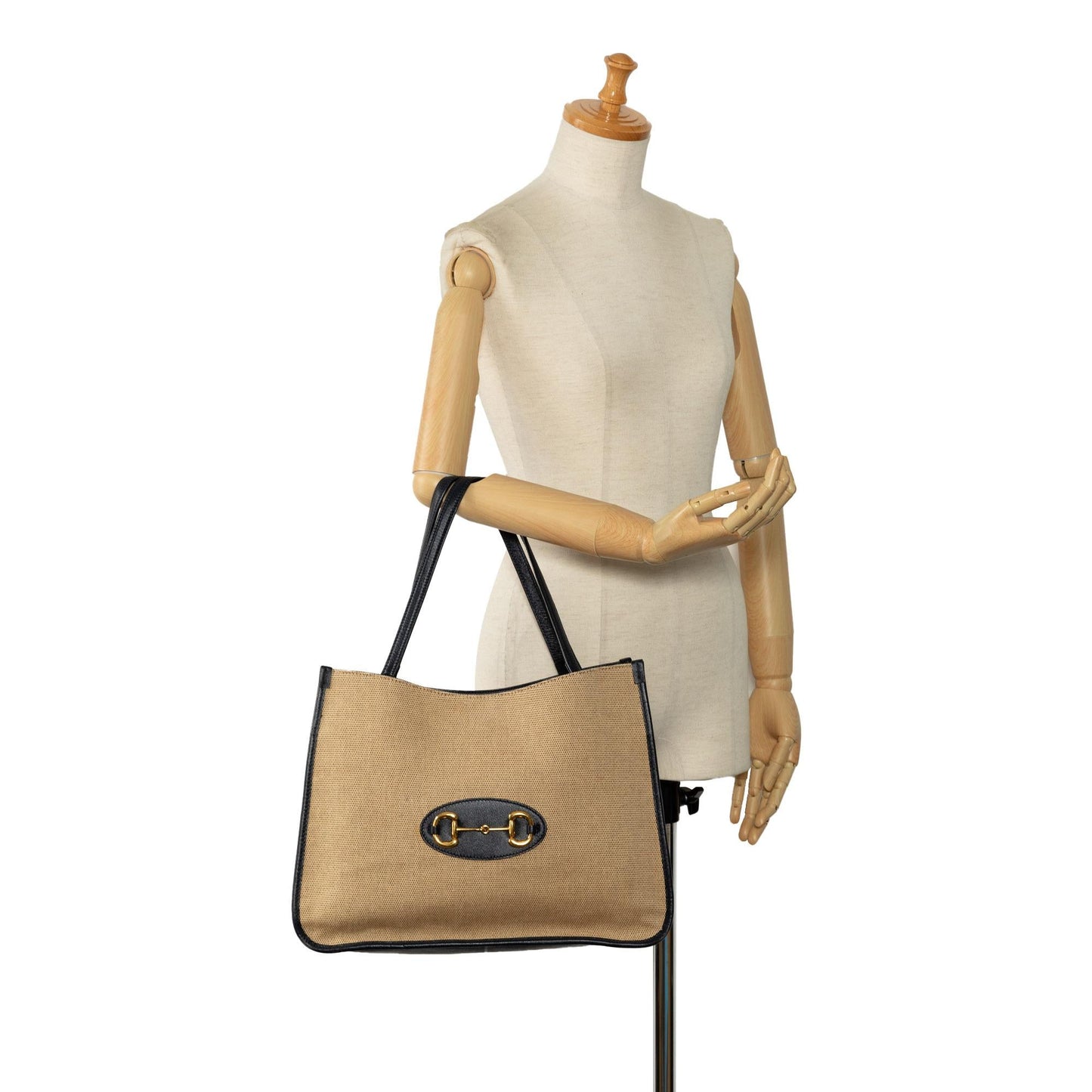 Gucci Canvas Horsebit 1955 Tote (SHG-peYYpF)