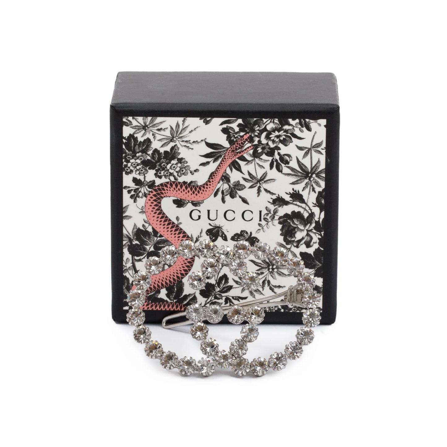 Gucci Crystal Embellished Interlocking G Hair Clip
