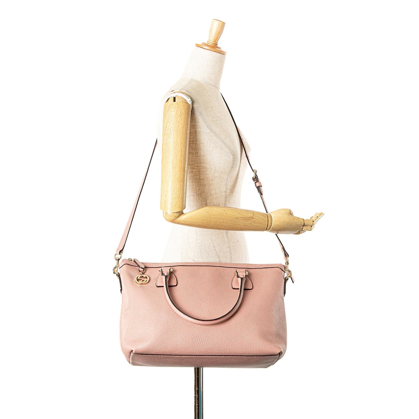 Gucci Dollar Calfskin GG Charm Satchel