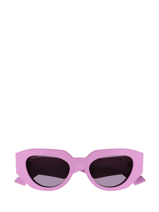 GUCCI GEOMETRIC FRAME CAT EYE SUNGLASSES