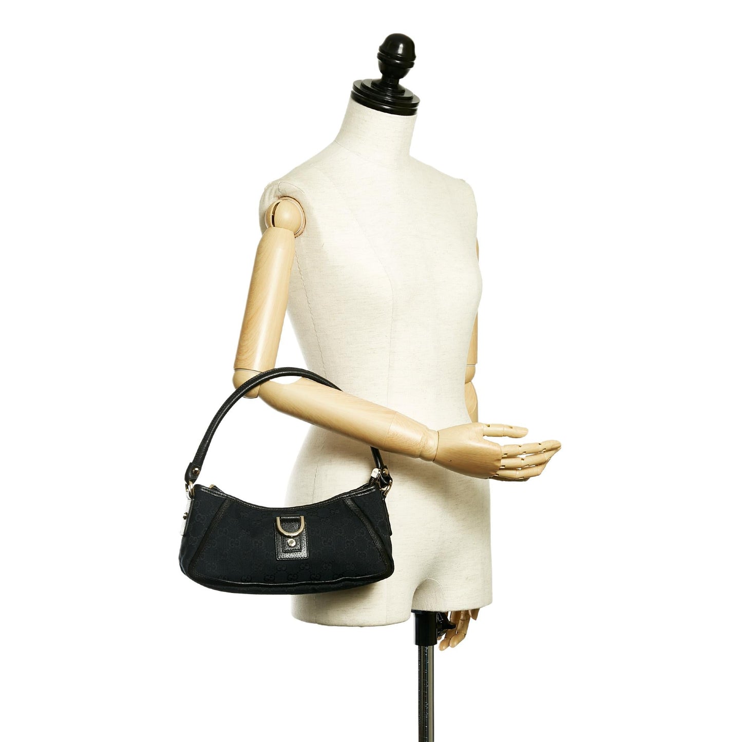 Gucci GG Canvas Abbey D-Ring Baguette (SHG-31784)
