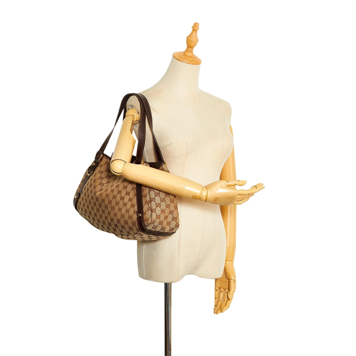 Gucci GG Canvas Abbey D-Ring Shoulder Bag (SHG-1FtxtO)