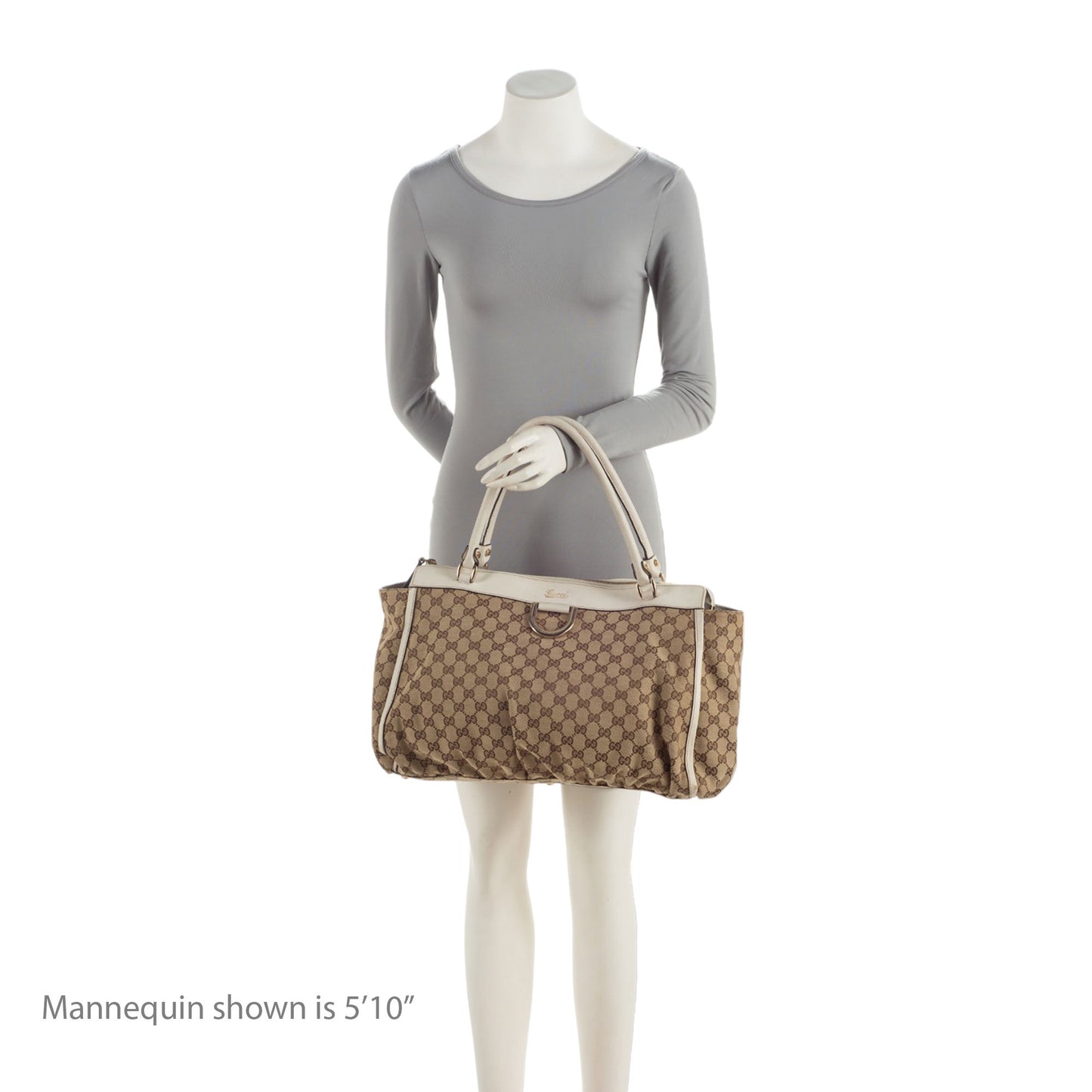 Gucci GG Canvas D Ring Zip Tote (SHF-E9HvFQ)