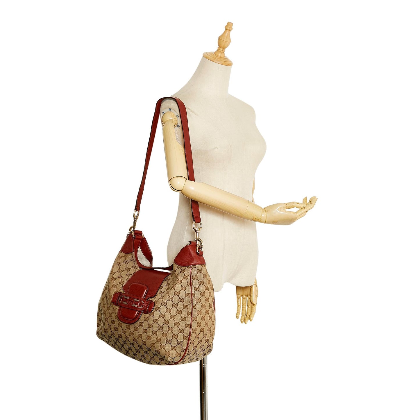 Gucci GG Canvas Dressage Satchel (SHG-cEIFzj)