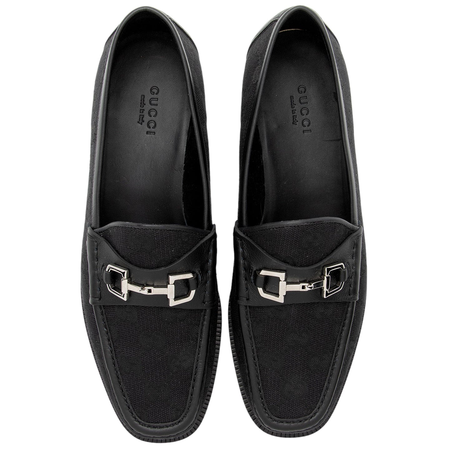 Gucci GG Canvas Horsebit Loafers - Size 7.5 / 37.5 (SHF-ZxcBTe)