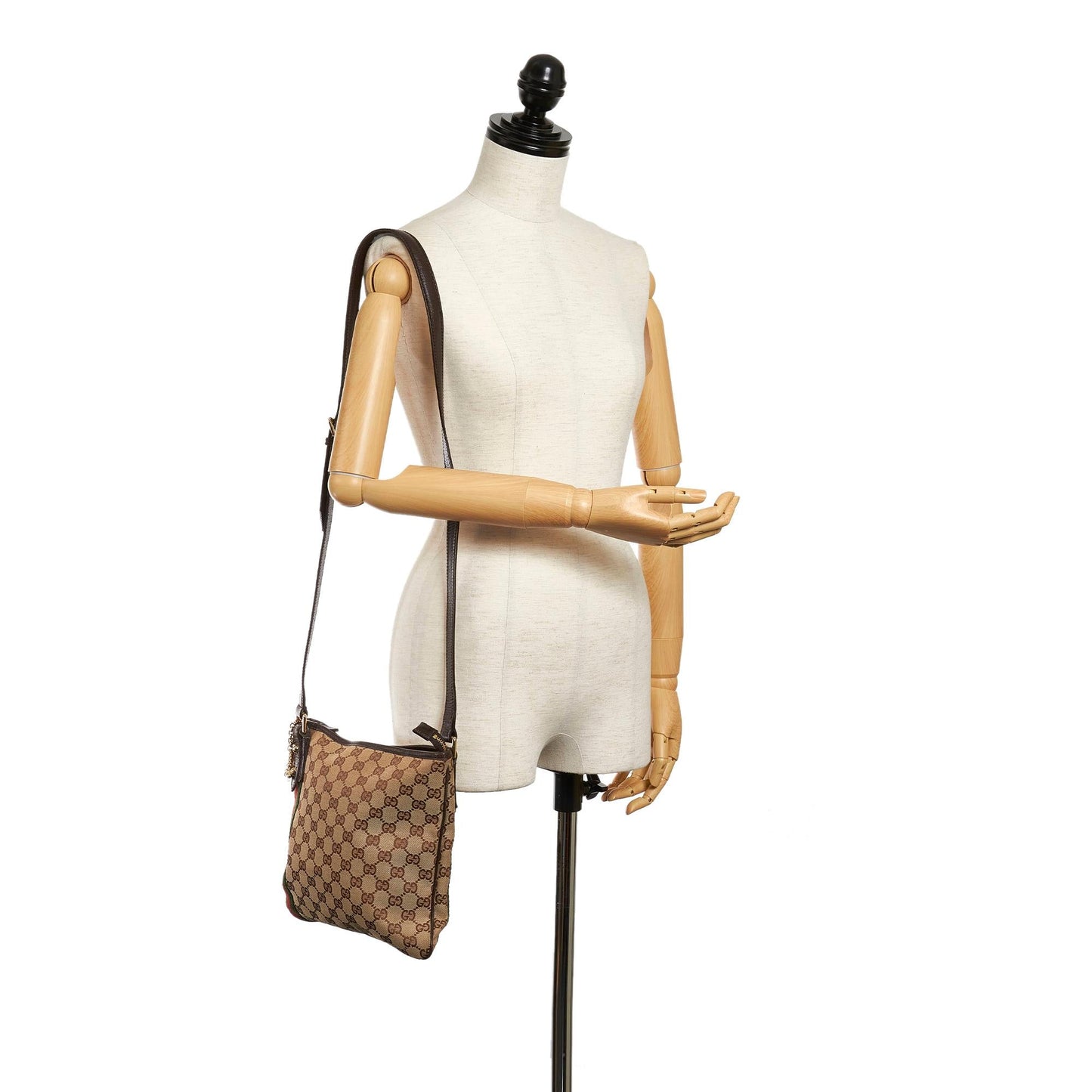 Gucci GG Canvas Jolicoeur Crossbody Bag (SHG-29452)