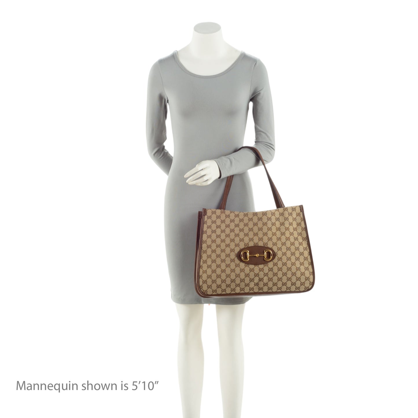 Gucci GG Canvas Leather Horsebit 1955 Tote