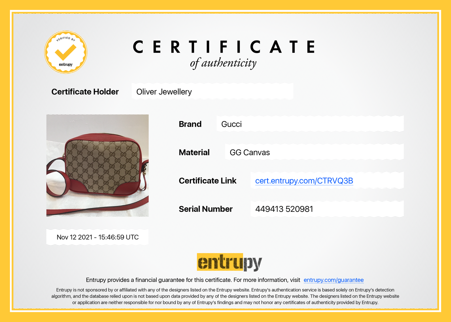 Gucci GG Canvas Mini Bree Crossbody Bag