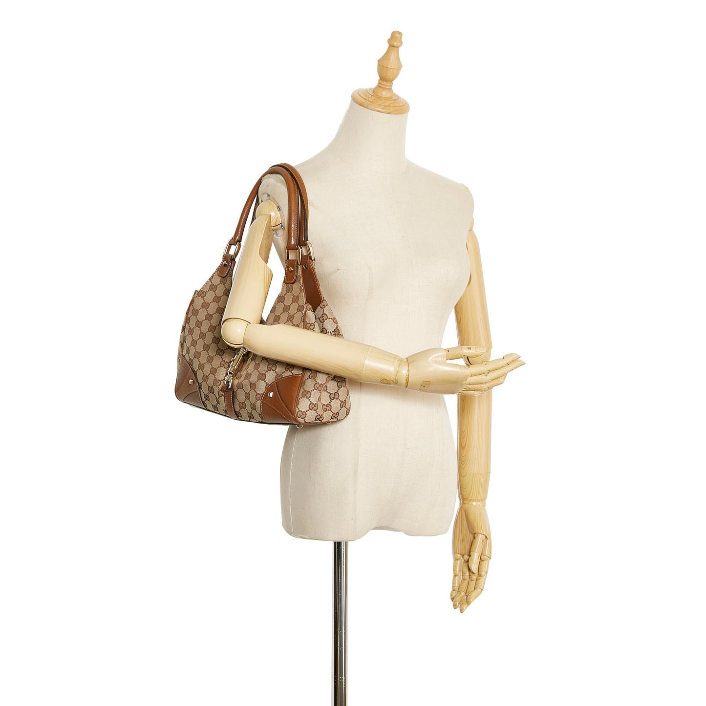 Gucci GG Canvas Nailhead Jackie (SHG-MytTQB)