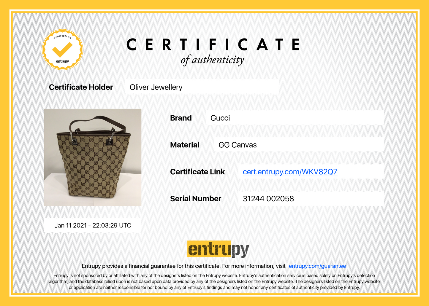 Gucci GG Canvas Small Bucket Tote