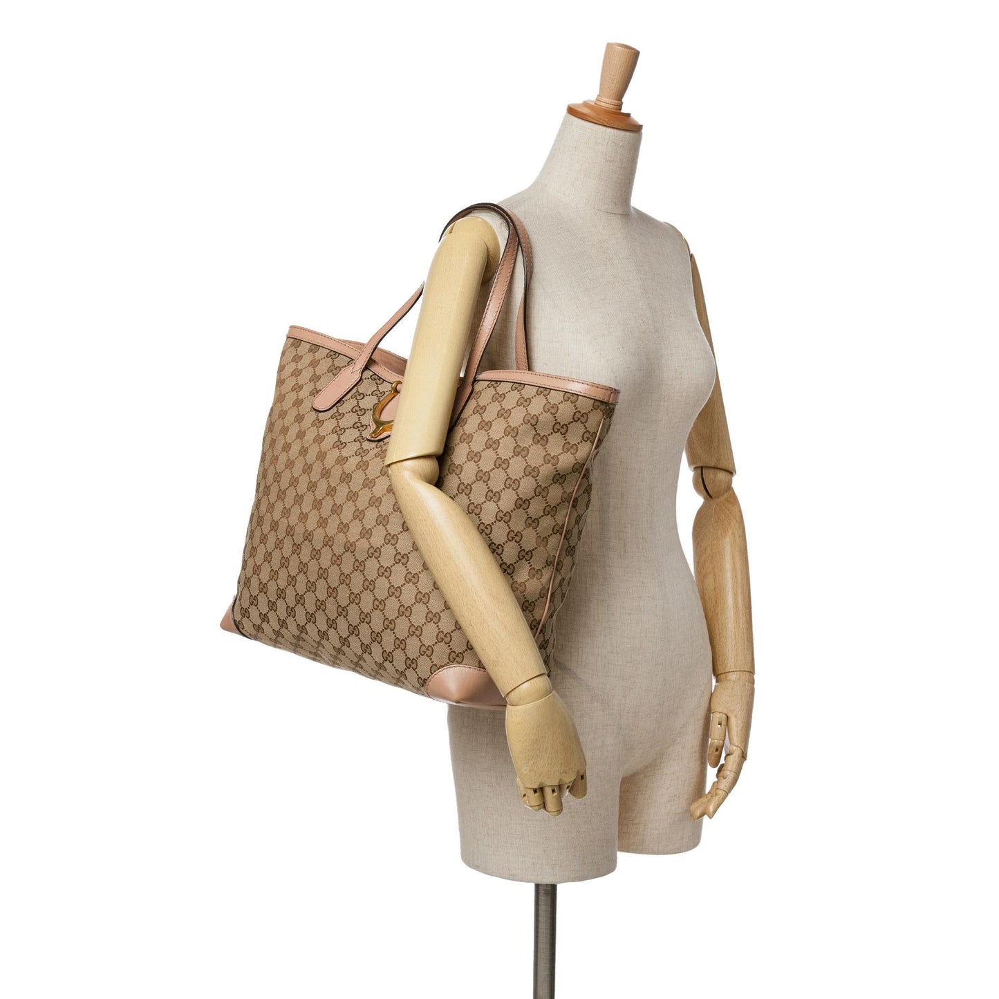Gucci GG Canvas Soft Stirrup Tote