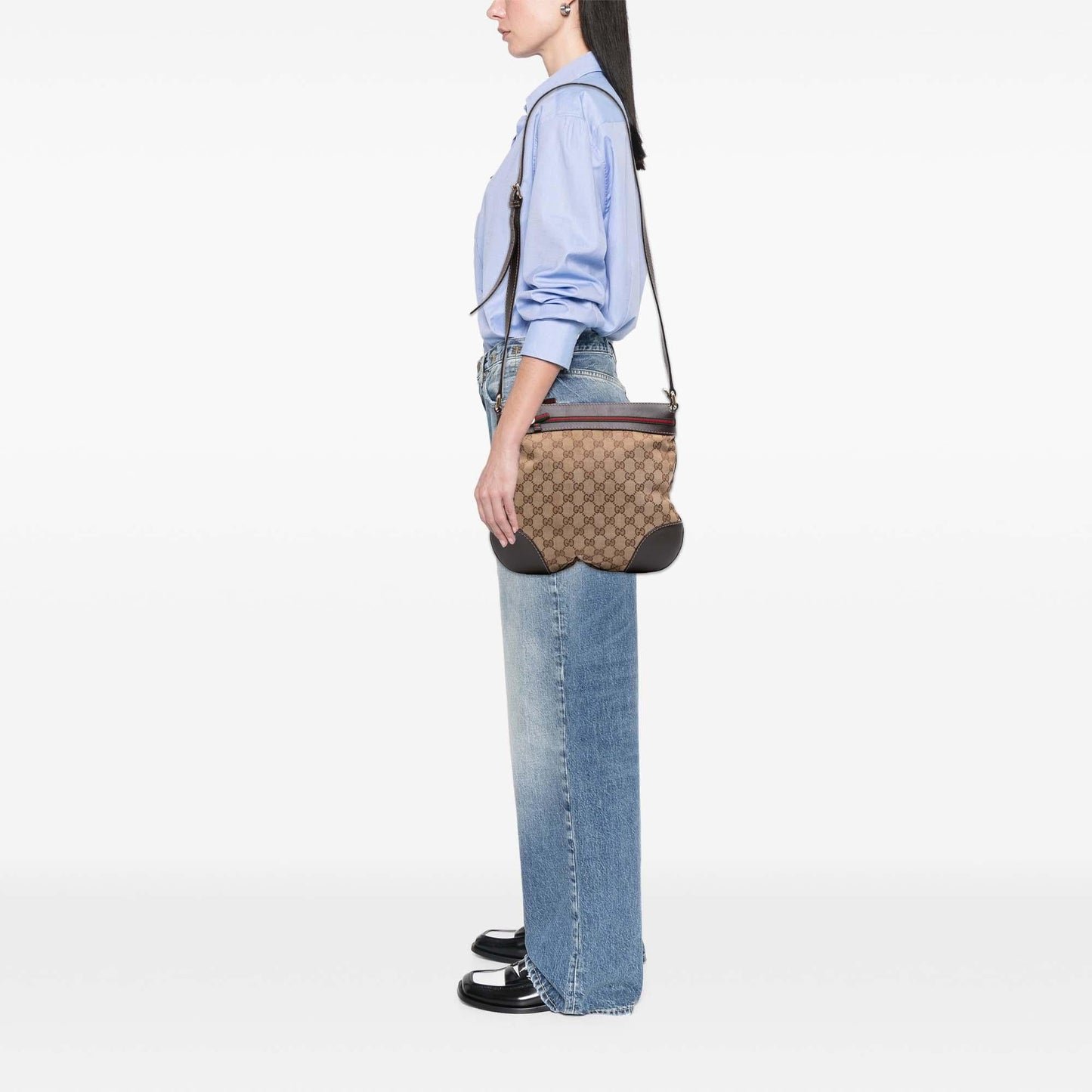 Gucci GG Canvas Web Mayfair Crossbody