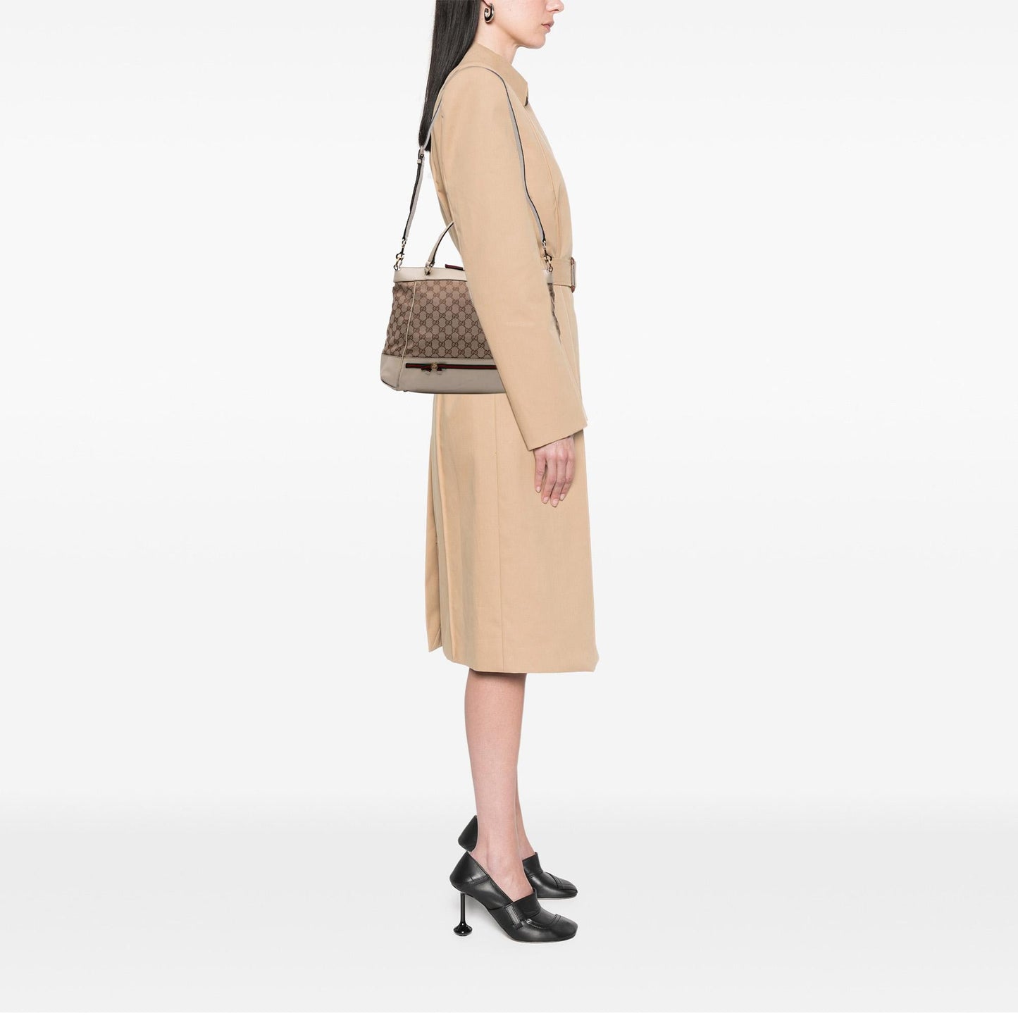 Gucci GG Canvas Web Mayfair Satchel