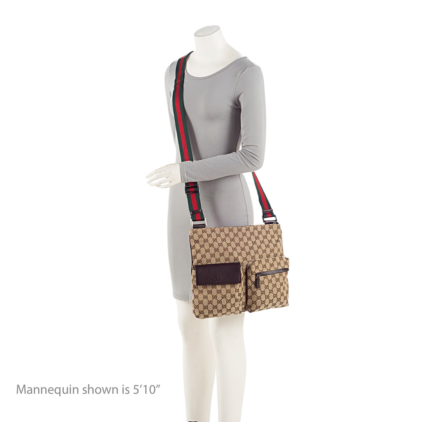 Gucci GG Canvas Web Medium Messenger (SHF-dVcIQ1)