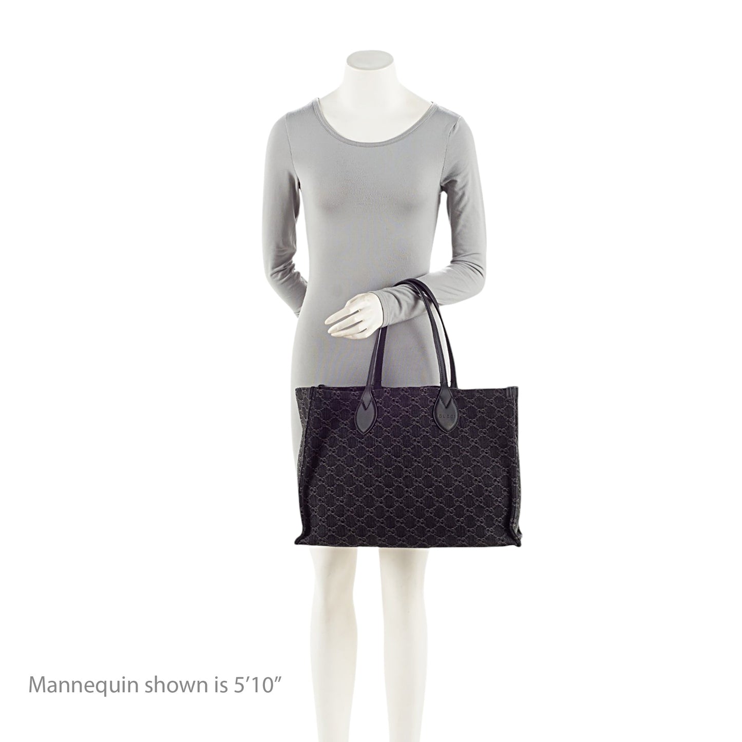 Gucci GG Denim Ophidia Large Tote
